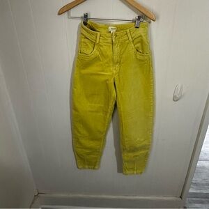 Maeve Yellow Ankle Cropped Pants